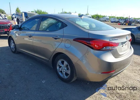 2014 Hyundai Elantra Se from USA, damaged, VIN 5NPDH4AE1EH507771